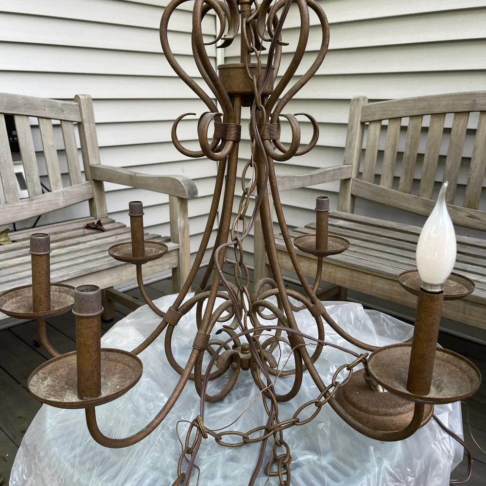 Classic Metal Chandelier - Picture 1 of 3